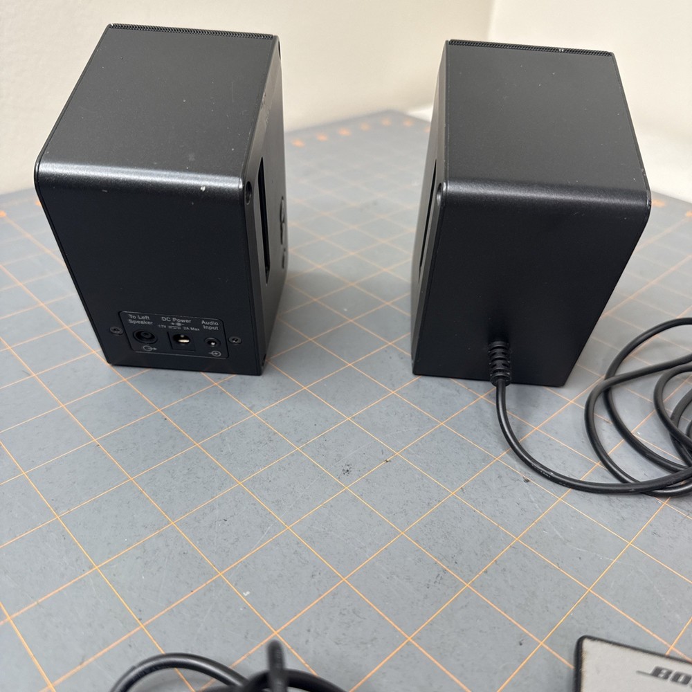 Bose MusicMonitor Computer Speakers Desktop PC Black Tested - Please Read