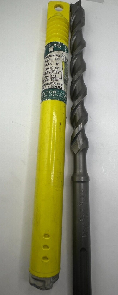 Relton 7/8" x 14" Multiple Cutter Pyramid Point Hammer Bit SDS-Max PMX-14-14