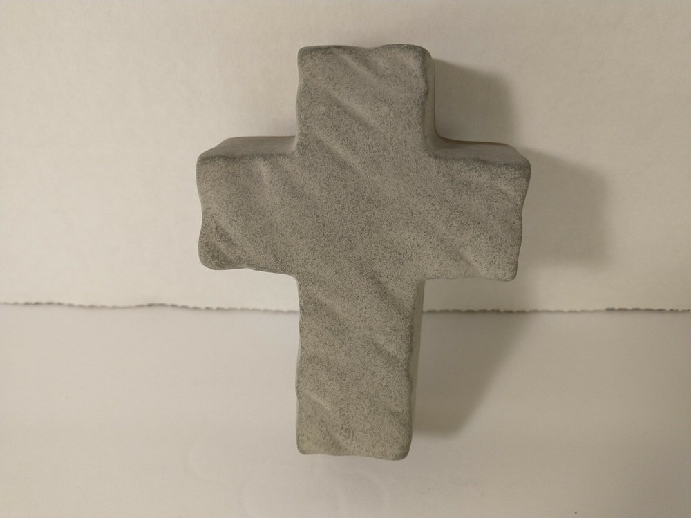 Decrotive Cracker Barrel Easter Christian Clay Cross Open Box