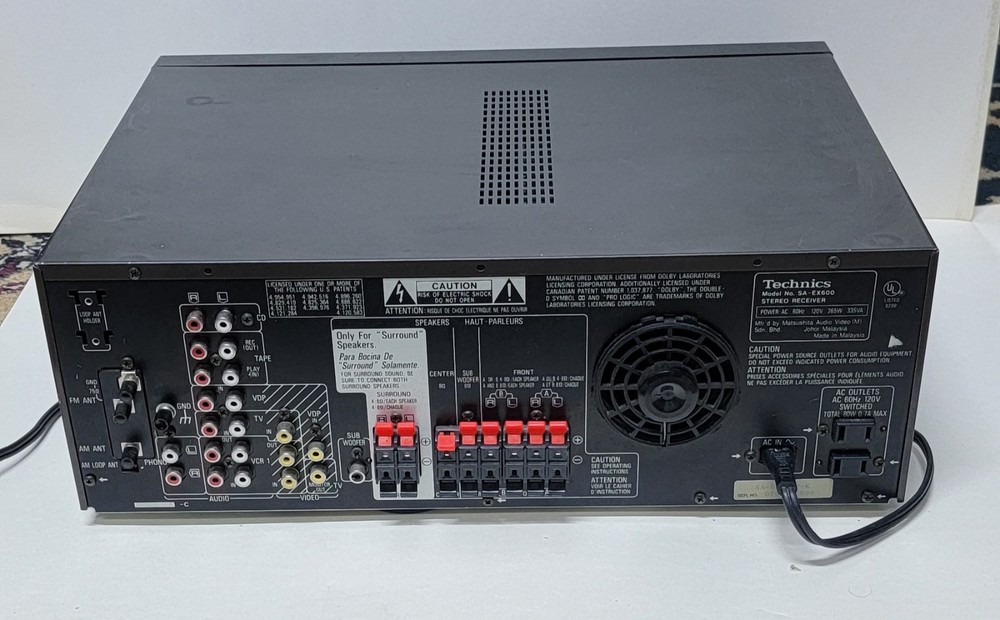 Technics SA-EX600 AV Control Stereo Receiver - 120W Class H+ - Phono - TESTED