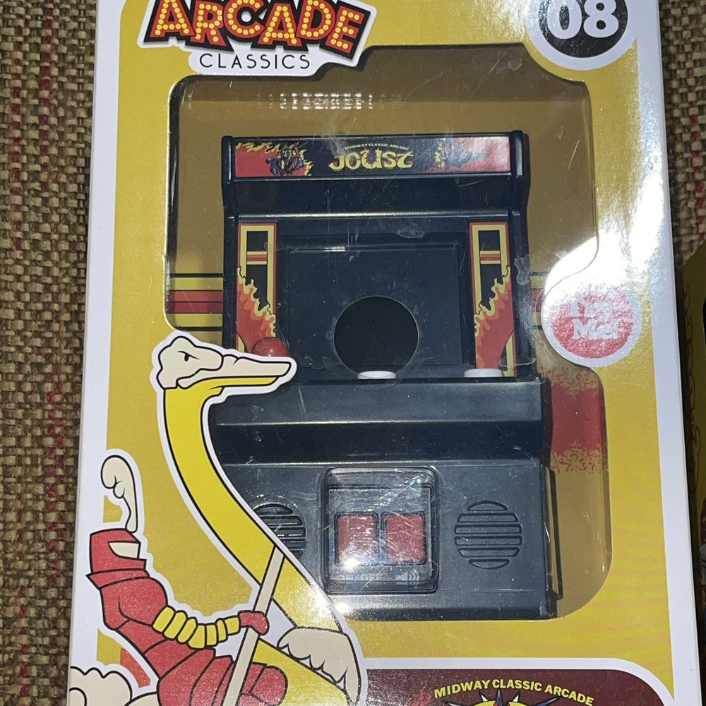 Basic Fun Arcade Classics JOUST (works) & Q-Bert (needs repair) Mini Cabinet