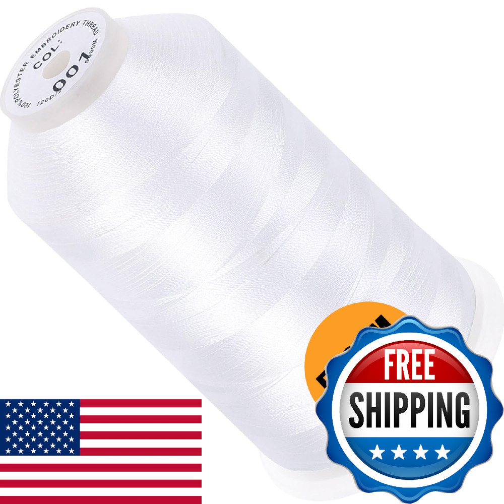 New brothread - Single Huge Spool 5000M Each Polyester Embroidery Machine Thread