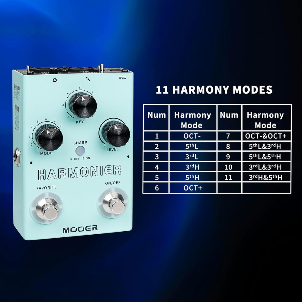 Harmonier Vocal Effects Processor Guitar Voice Pedal Vocal Stompbox Microphone A