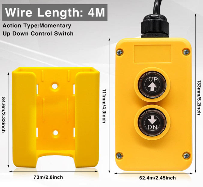 4 Wires Dump Trailer Remote Control Switch 12V DC Dump Trailer Controller,Indust
