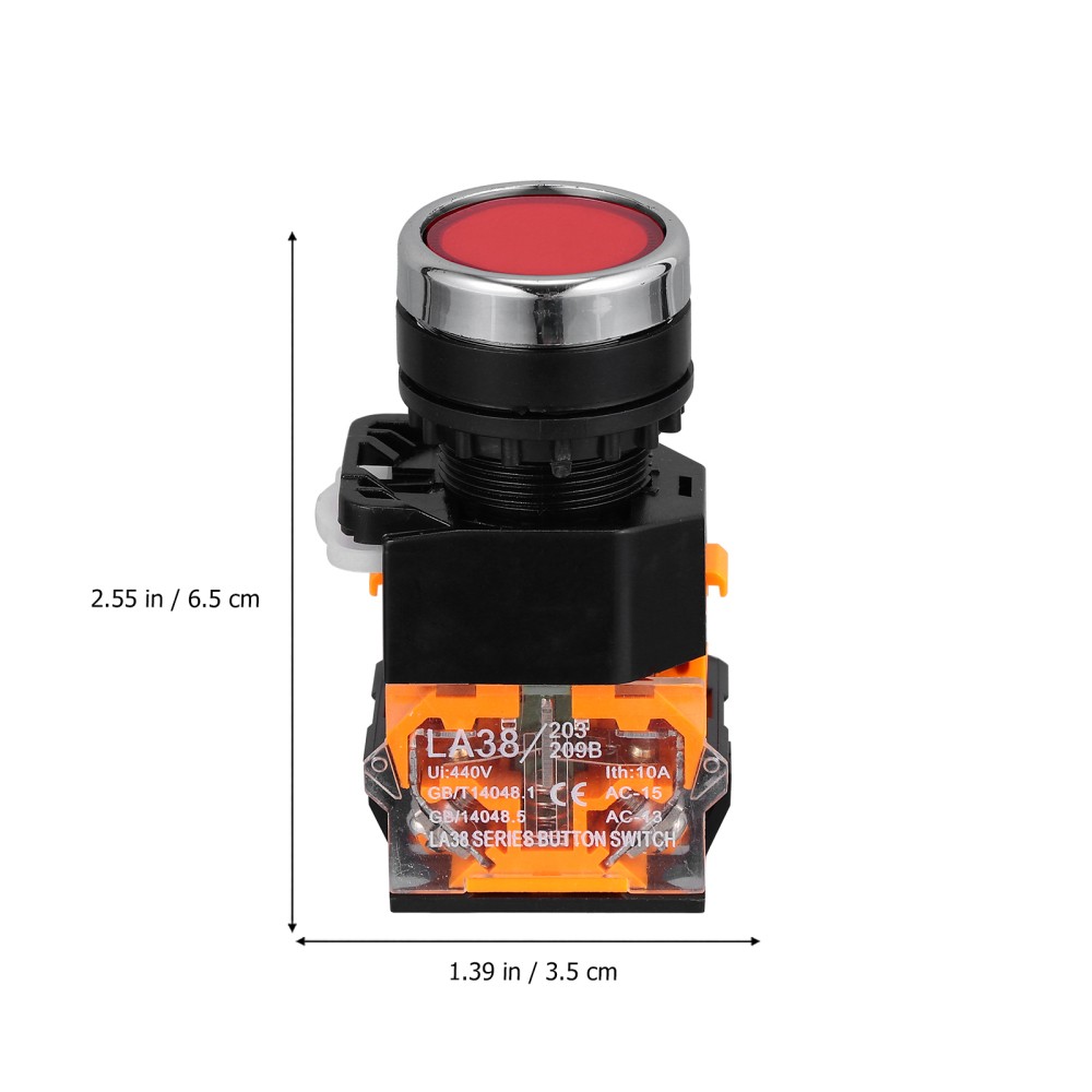 3 Pcs Plastic Momentary Push Button Switch Pushbutton Switches