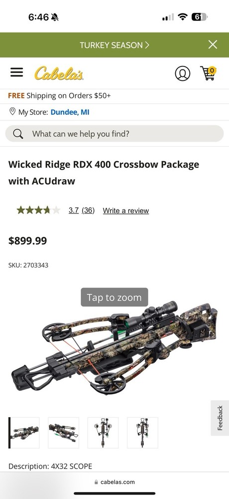Wicked Ridge RDX 400 Crossbow