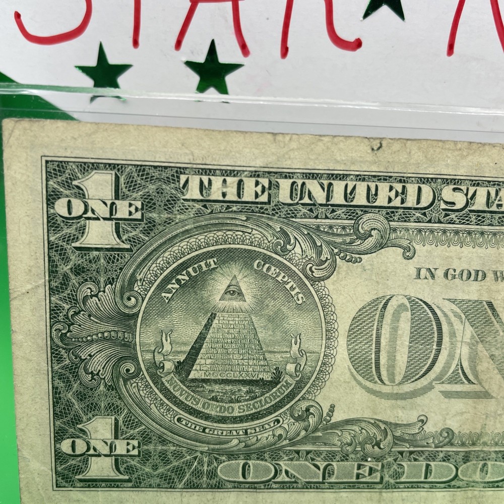 2013 B Duplicate Print ⭐️ STAR NOTE ERROR $1 Serial Number B09398530* D/C Print