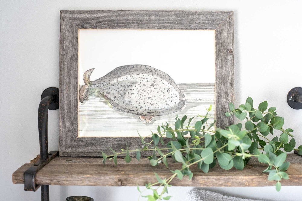 6" x 6" Gray Solid Wood Tabletop Picture Frame