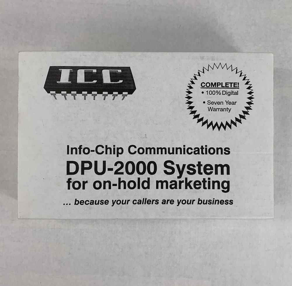 Info-Chip Communications DPU-2000 On-Hold Marketing System