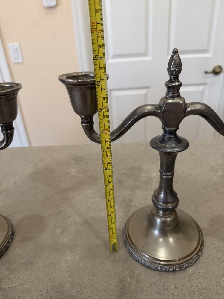 Vintage 2 Academy Silver On Candelabras
