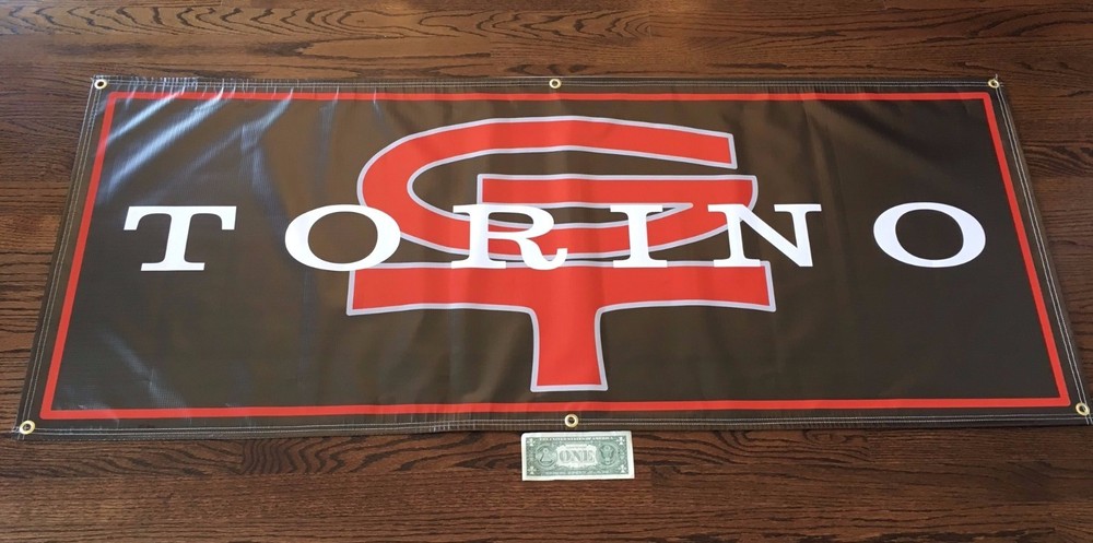 TORINO GT Garage Banner Sign (Large 2'x5')