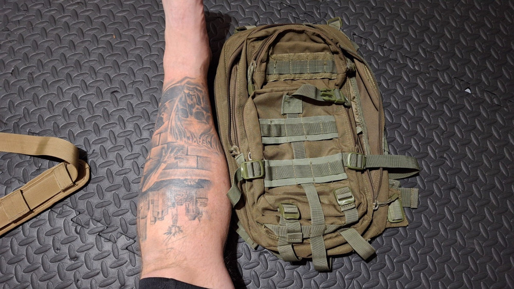 OD Green tactical medic backpack, used, great condition, 1 strap needs replacing