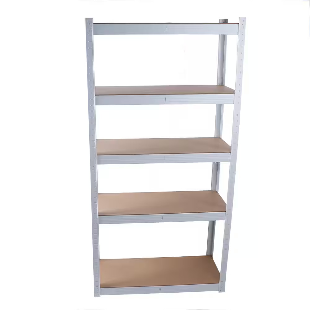 5-Shelf Metal Pantry Organizer with Adjustable Height, Multipurpose Kitchen Stor