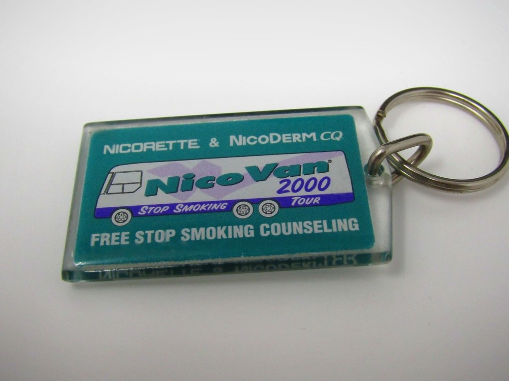 2000 Keychain: Nicorette NicoDerm CQ Stop Smoking Van