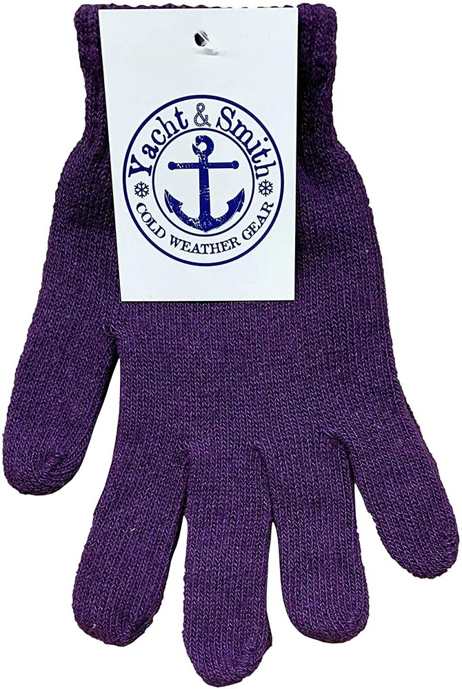 Yacht & Smith 12 Pairs Women's Winter Gloves, Magic Stretch (Solid Assorted - G)