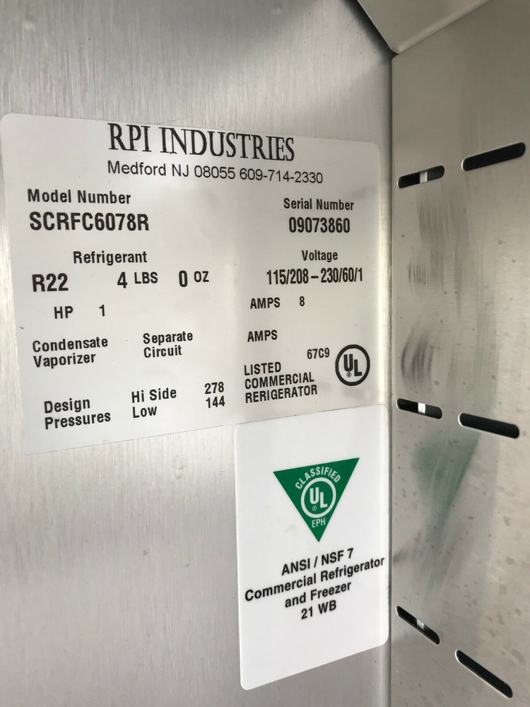 RPI Industries Grab & Go Display Case, Restaurant Equipment.