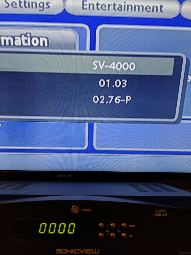 Sonicview SV-4000 FTA Satellite Receive With Remote