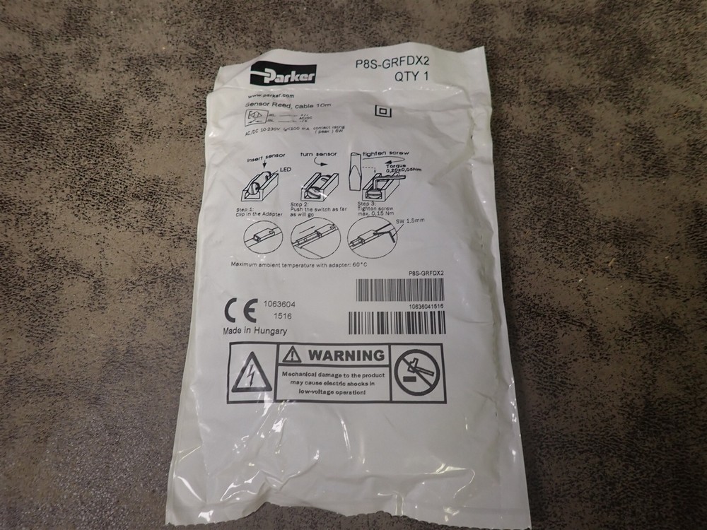 NEW Parker P8S-GRFDX2 Sensor Reed 10m Cable (D10)