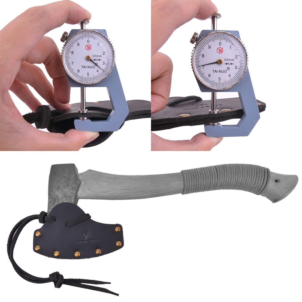 Leather Camping Axe Blade Sheath Protector Axe Head Cowhide Cover Guard Sheath