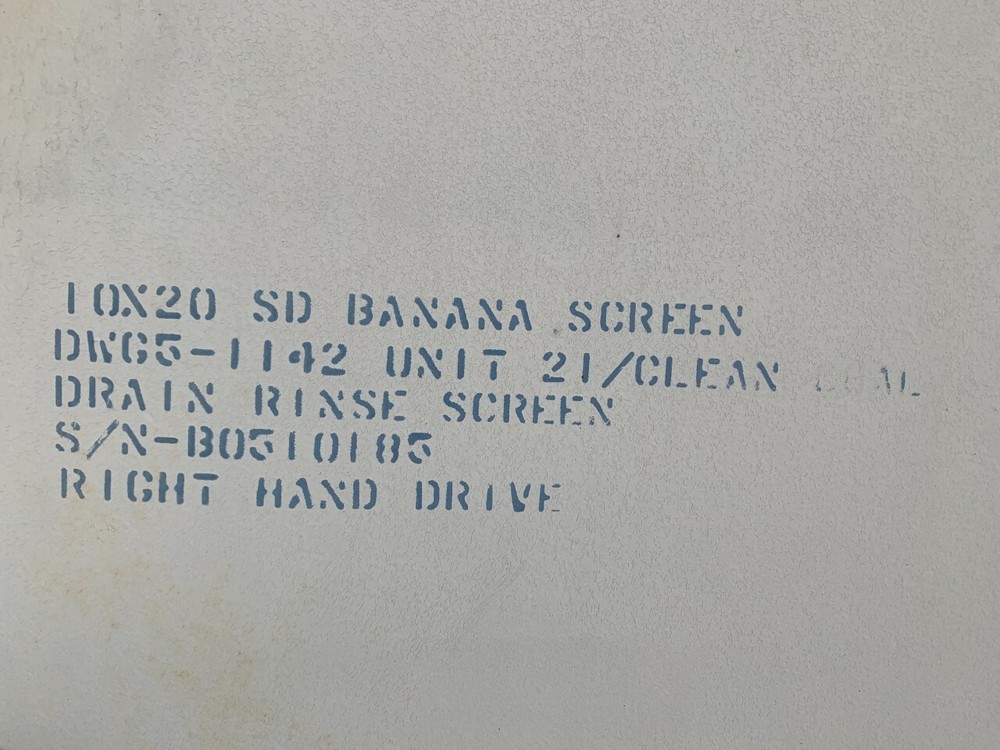 10x20 Single Deck Banana Connweld Aggregate Screen