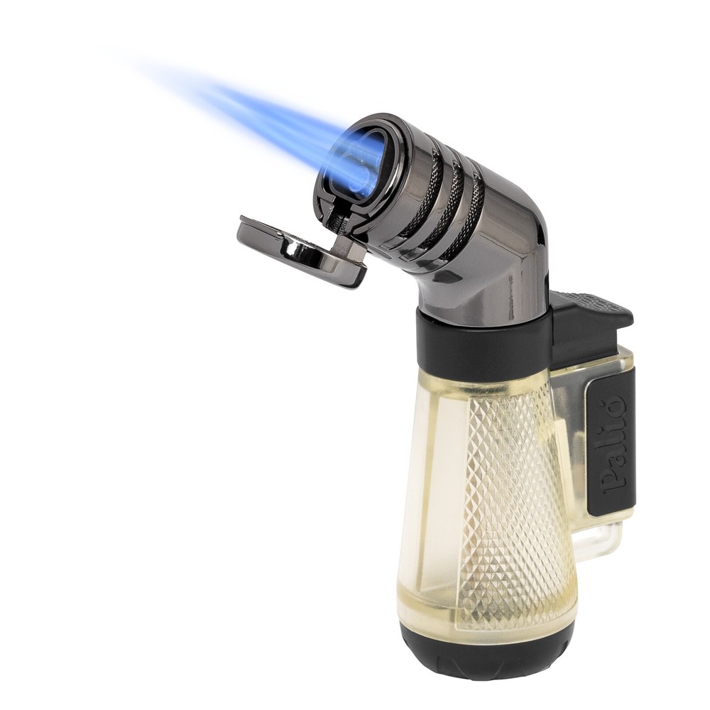 Palio Squadra Angled Triple-jet Flame Lighter, Clear