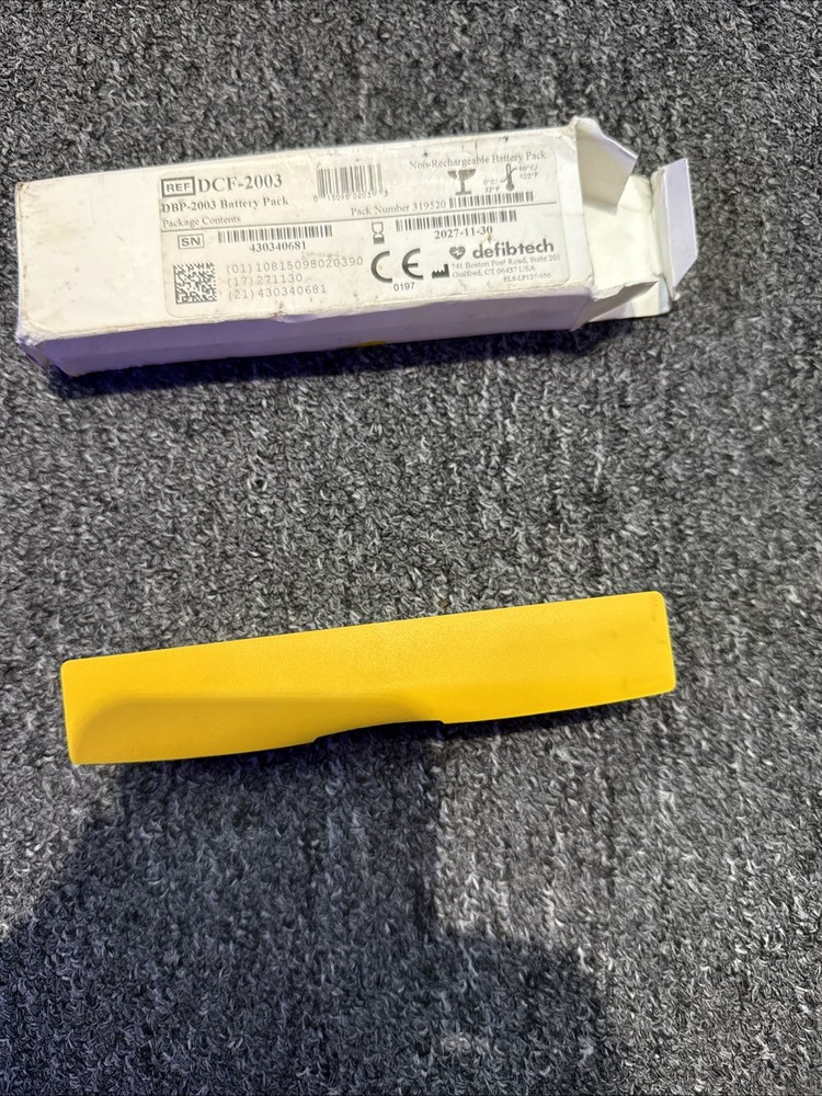 Defibtech View AED Battery DCF-2003, DBP-2003 Battery Tested Low, Powers On Unit