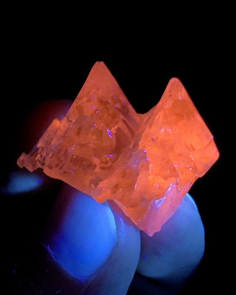 10 Gm Pink Kunzite, Kunzite Crystal, Fluorescent Kunzite, Complex Termination