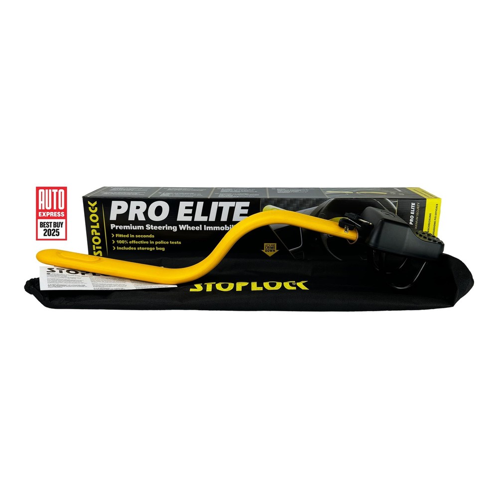 Stoplock Pro Elite Steering Wheel Lock - Anti-Theft Heavy Duty Device UK