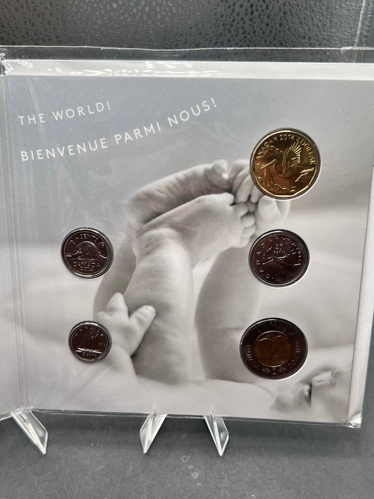 2014 Canada Born in 2014 5 coin set-Flying Stork