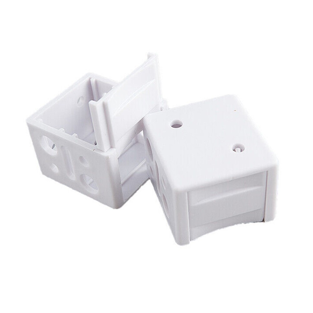 Blind Brackets Mounting Support Simple White Low Profile Box Plastic Reliable
