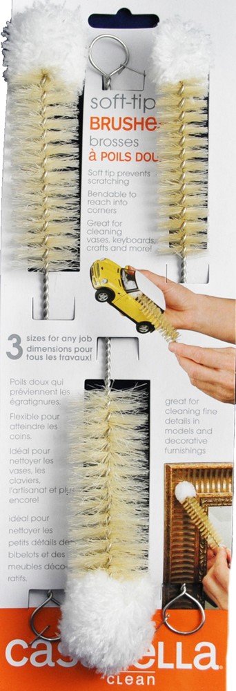 Casabella Soft Tip Bottle Brushes Small Medium and Large