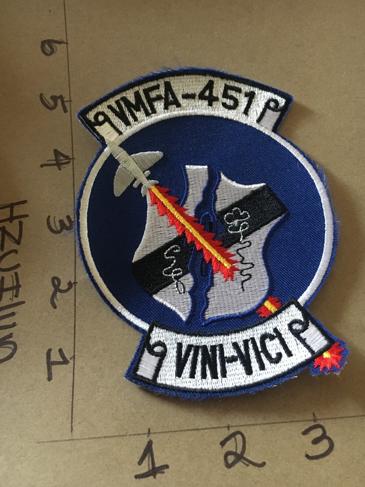 USMC Marine VMFA-451 Fighter Squadron patch 5/1/25