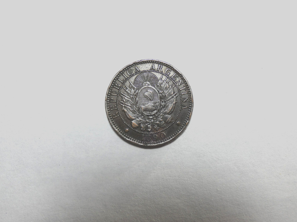 Argentina 1890 Dos Centavos coin