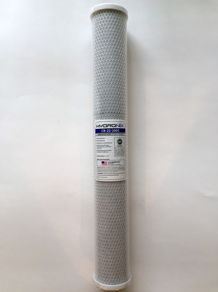 CARBON BLOCK FILTER 2.5"X20" 5 MICRON HYDRONIX  CB-25-2005