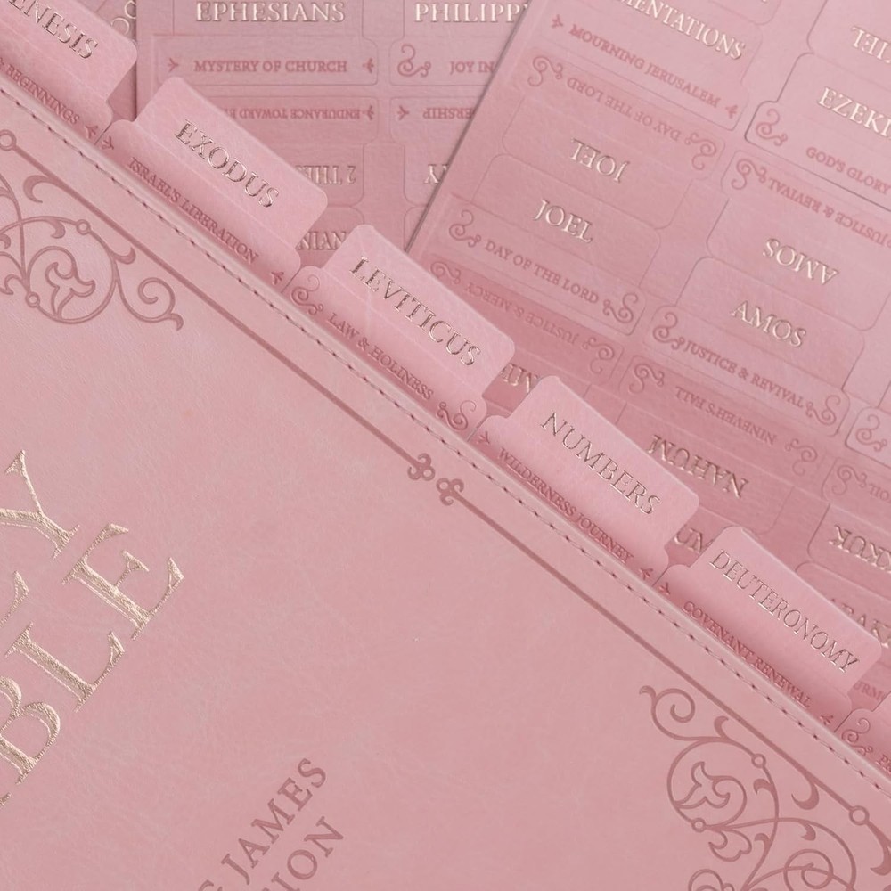 Thoughtful Christian Gift: Leather Bible Tabs with Custom Summaries & Packaging