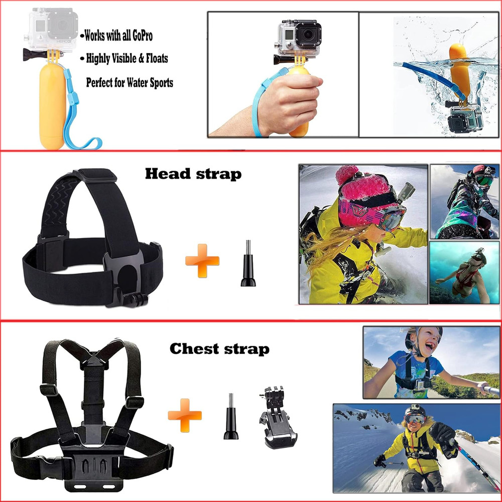 60 in 1 Action Camera Accessories Kit Mount Bundle for Hero Insta360 DJI