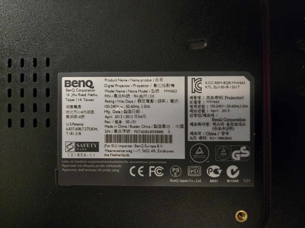 Benq MW663 Digital projector Tested Works