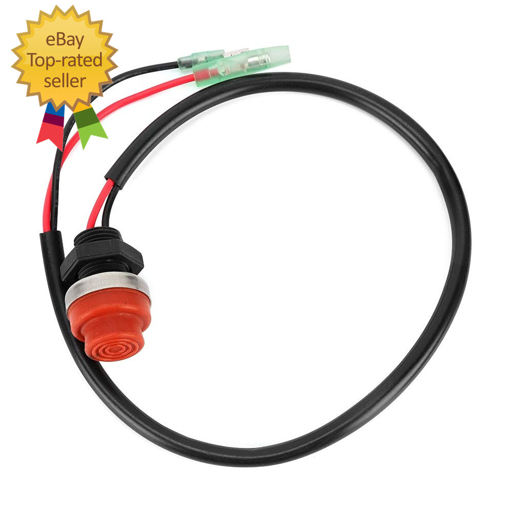 For 1989 Outboard Start Button Boat Button Switch Start Stop Switch Keyless Push