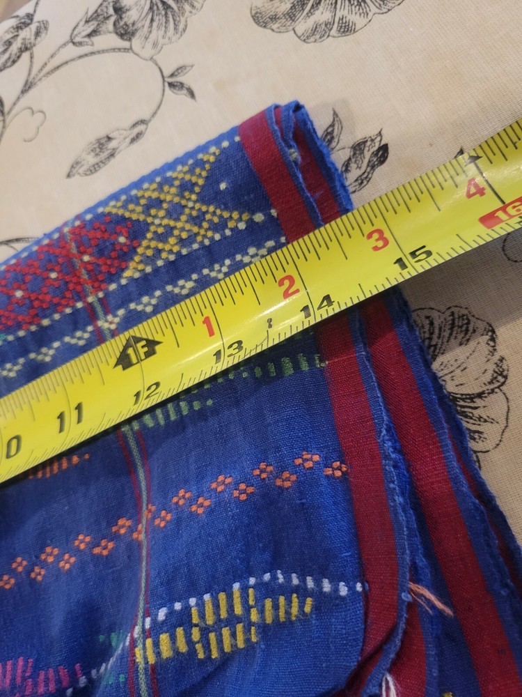 Blue Cotton Tablerunner 14 x 54"