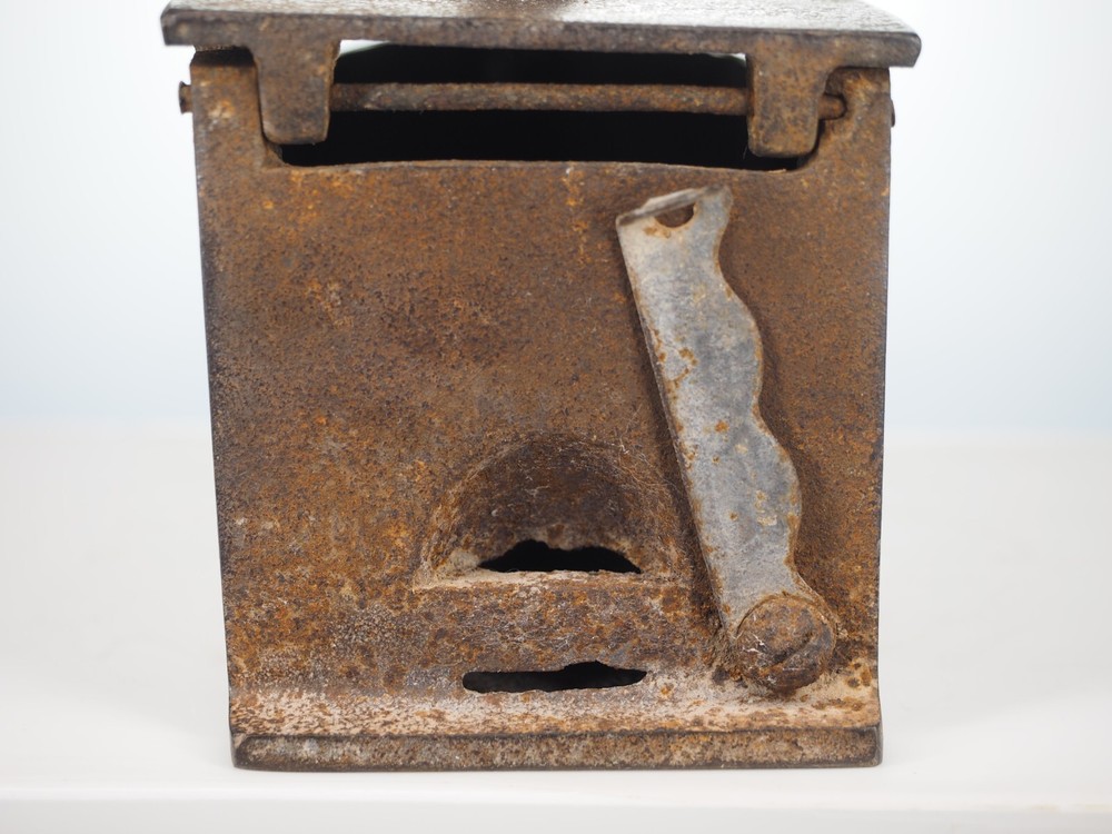 Antique cast iron coal fired clothing iron
