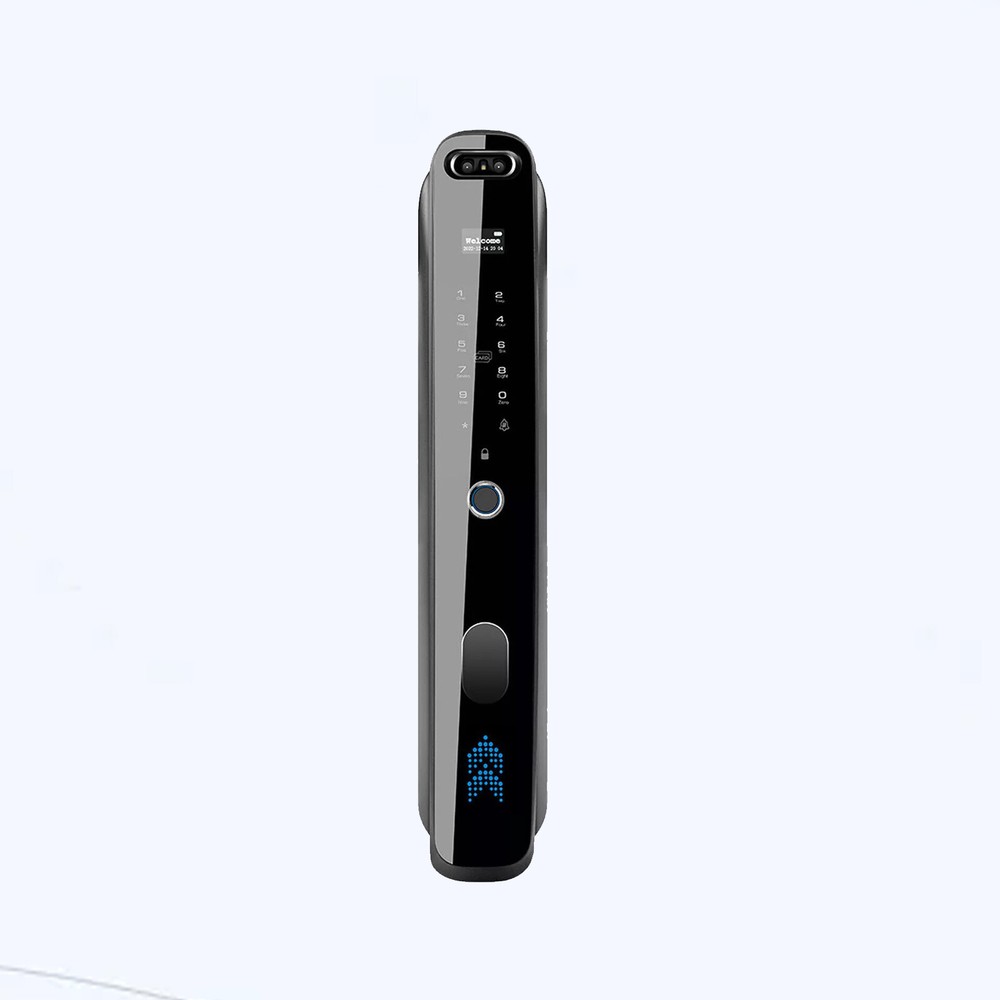 New 3D Face Smart Door Lock Security Camera with Fingerprint Password Keypad