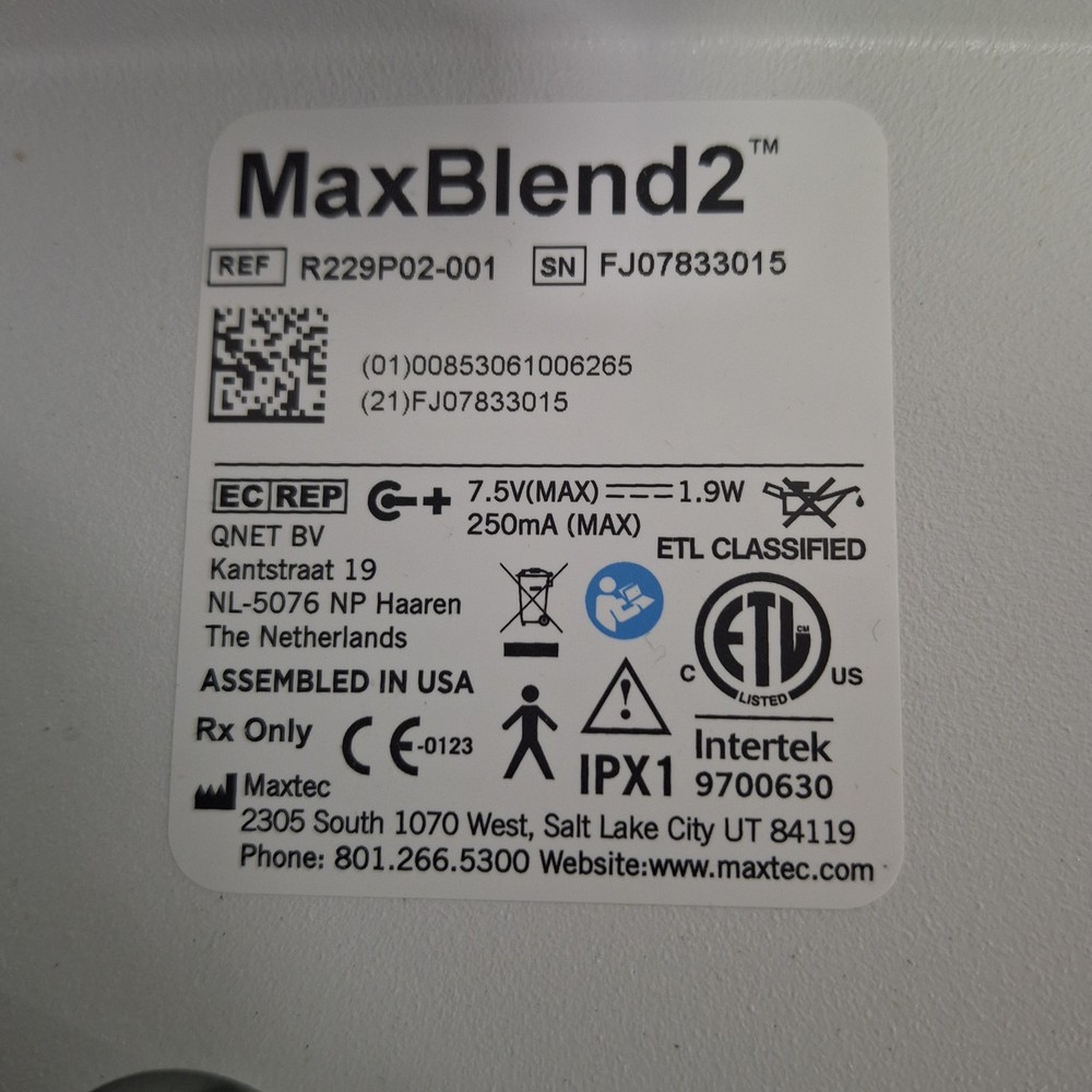 Maxtec, Inc. MAXBlend 2 Low Flow Air/Oxygen Blender