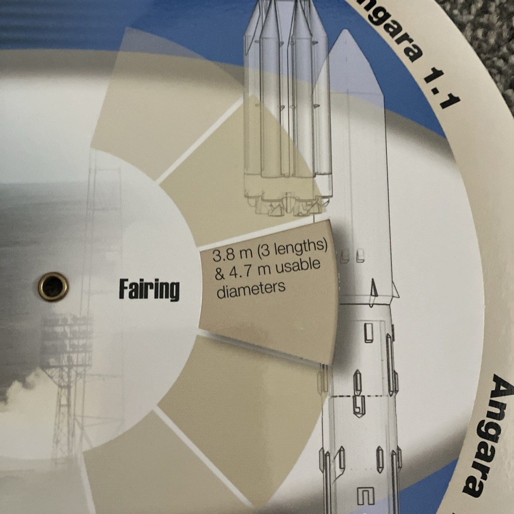 Initial Launch Capability ILS Space Rocket Dial Wheel Proton K/Block DM Angara