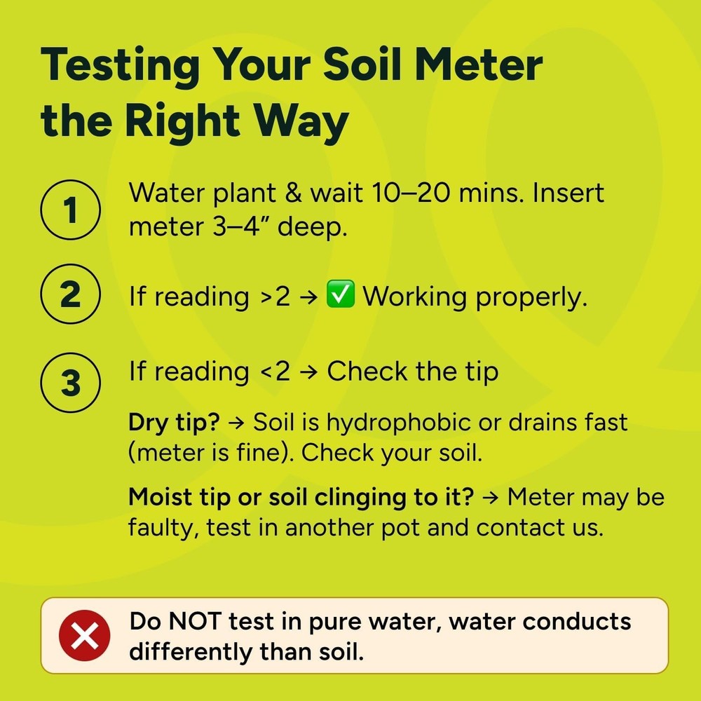 Compact Soil Moisture Meter for Plants - Ensuring Optimal Hydration Effortlessly