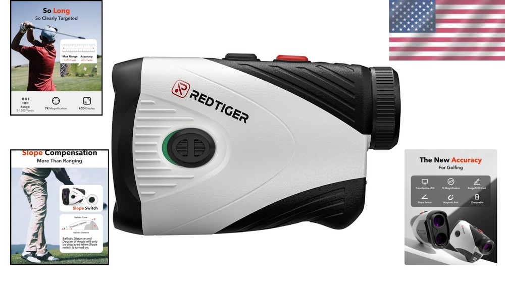 Advanced Golf Laser Rangefinder 1200 Yards USB-C Charging
