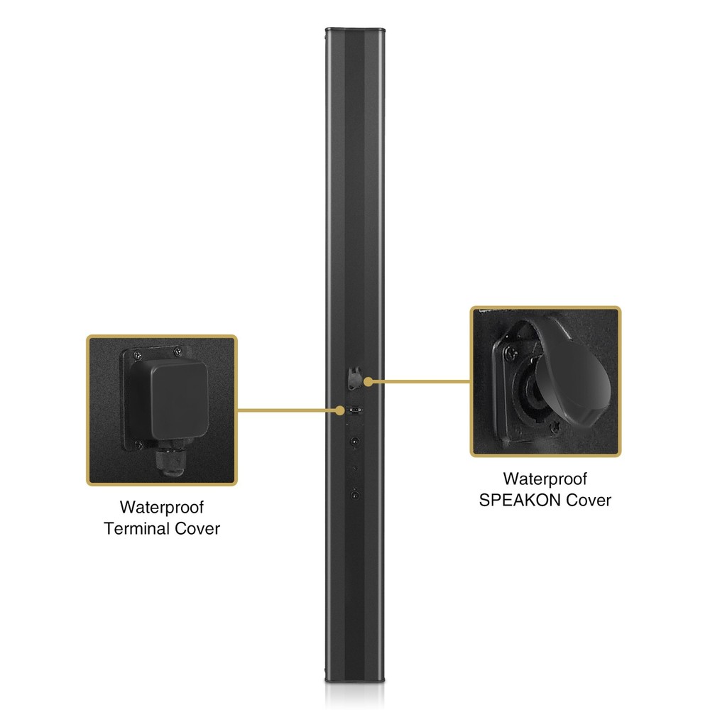 Sound Town Passive Line Array Column Speaker w/ Wall Mount Bracket (CARPO-M106B)