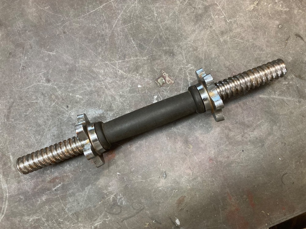 DUMBBELL HANDLE CHROMED STEEL