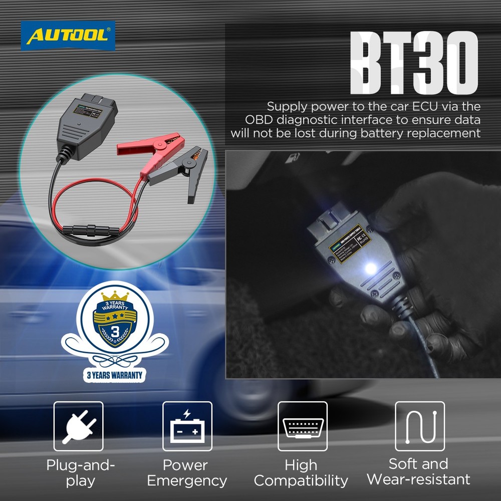 OBD2 Car Memory Saver Protection Connector Car Battery Computer ECU Protector US