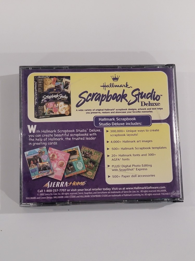 Hallmark Card Studio Deluxe 2 PC CD-ROM - 4 CD Set Sierra Home Computer Software