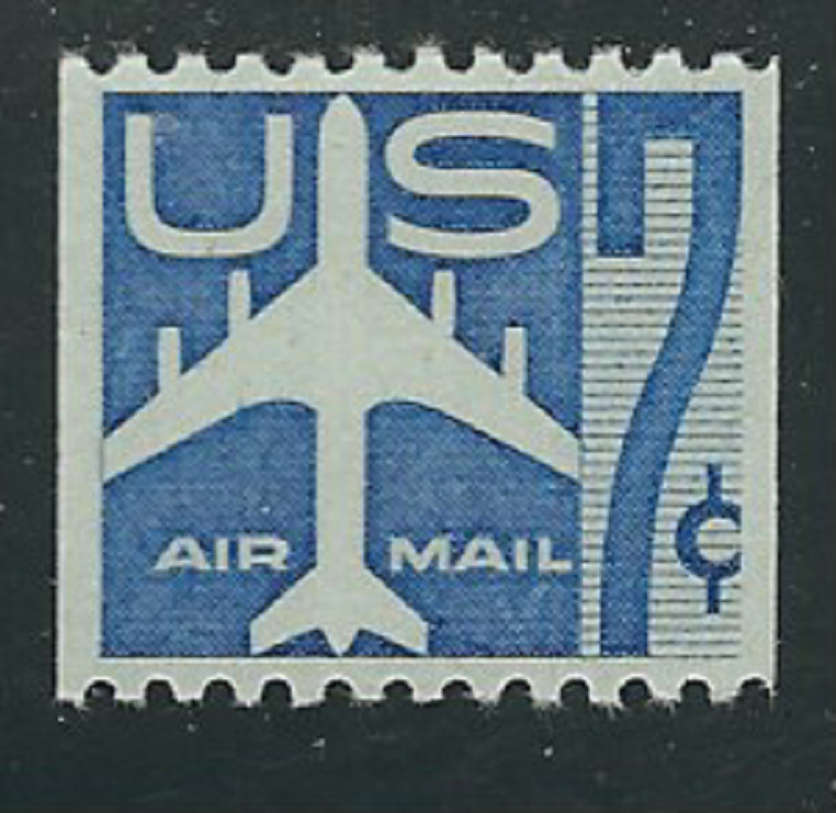 Scott # C-52...7 Cent...Plane...2 Stamps